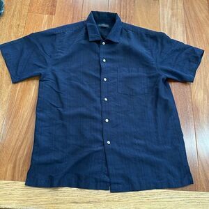 Covington Black Men's Short Sleeve Button Up Shirt size M